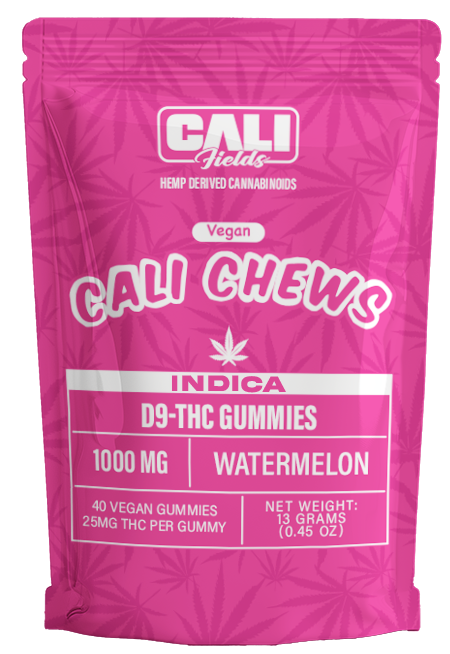 Cali Chews by Cali Fields D9 THC Gummies 1000mg(40 Gummies)