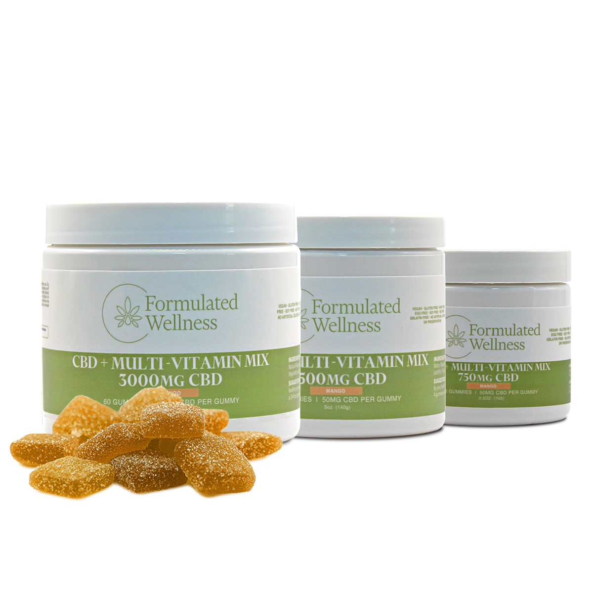 Formulated Wellness CBD + Multi-Vitamin Broad Spectrum Gummies