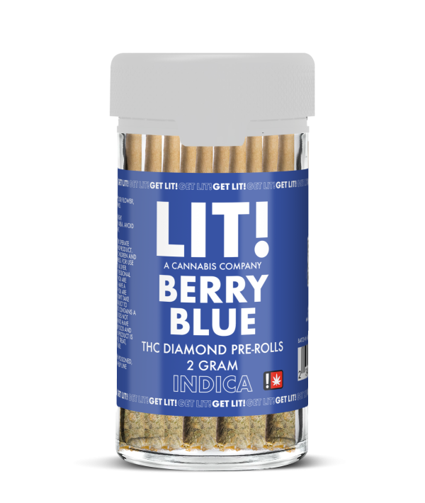 LIT! – PRE-ROLLED JOINTS – 10CT JAR – 2G – THCA DIAMONDS