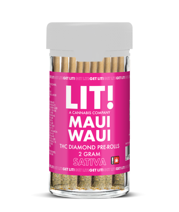 LIT! – PRE-ROLLED JOINTS – 10CT JAR – 2G – THCA DIAMONDS