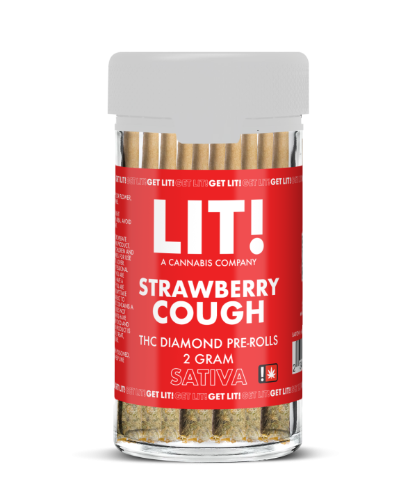 LIT! – PRE-ROLLED JOINTS – 10CT JAR – 2G – THCA DIAMONDS