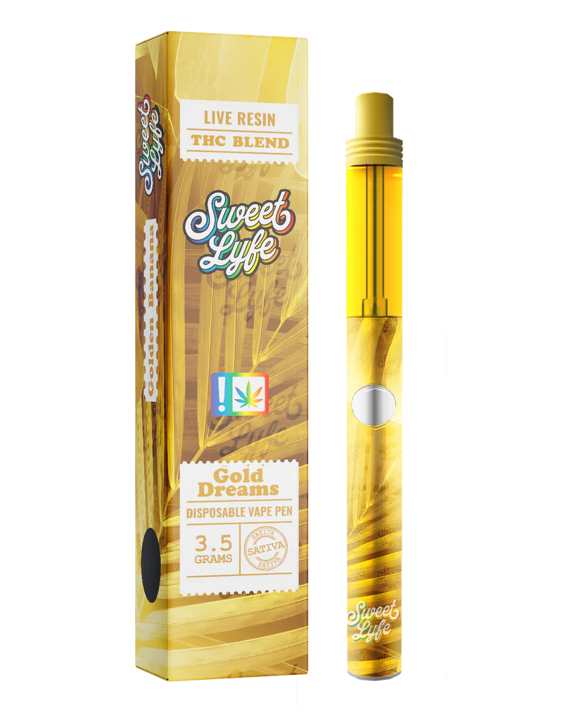 Sweet Lyfe Disposable Vape Pen 3.5 Grams Infused with Live Resin THC Blend